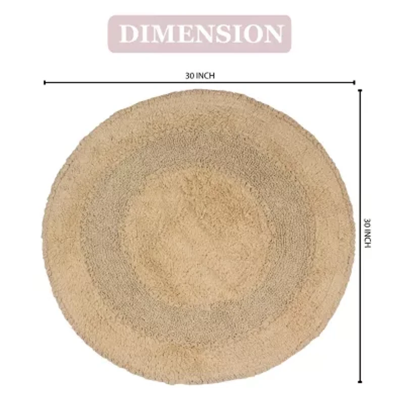 Home Weavers Inc Radiant 30 Inch Round Bath Rug
