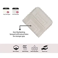 Home Weavers Inc Casual Elegance Reversible 20X20 Inch Bath Rug