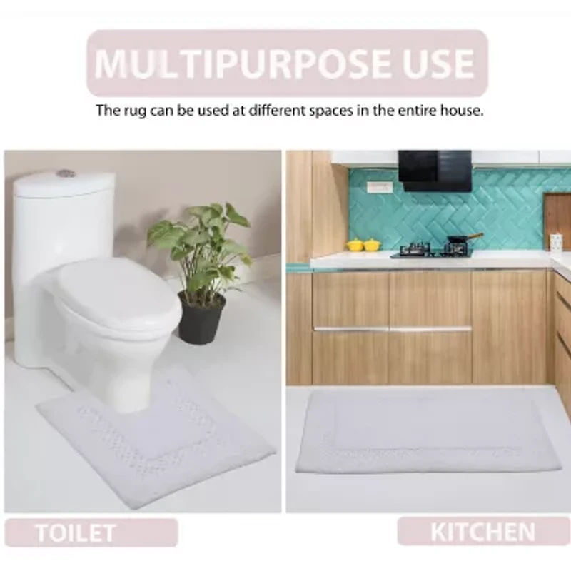 Home Weavers Inc Classy Quick Dry 24X40 Inch Bath Rug