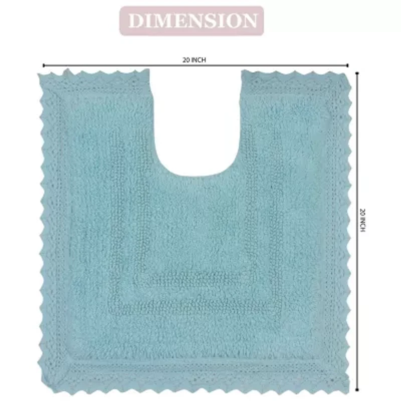 Home Weavers Inc Opulent Reversible 20X20 Inch Bath Rug