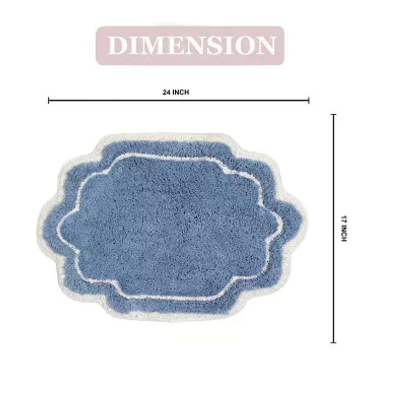Home Weavers Inc Allure Quick Dry 17X24 Inch Bath Rug