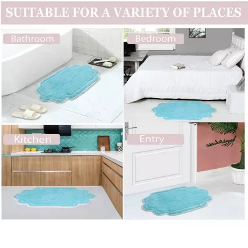 Home Weavers Inc Allure Quick Dry 24X40 Inch Bath Rug