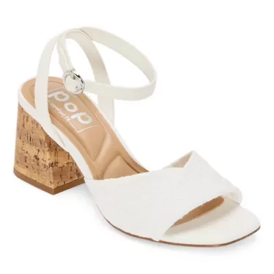 Pop Womens Plot Heeled Sandals