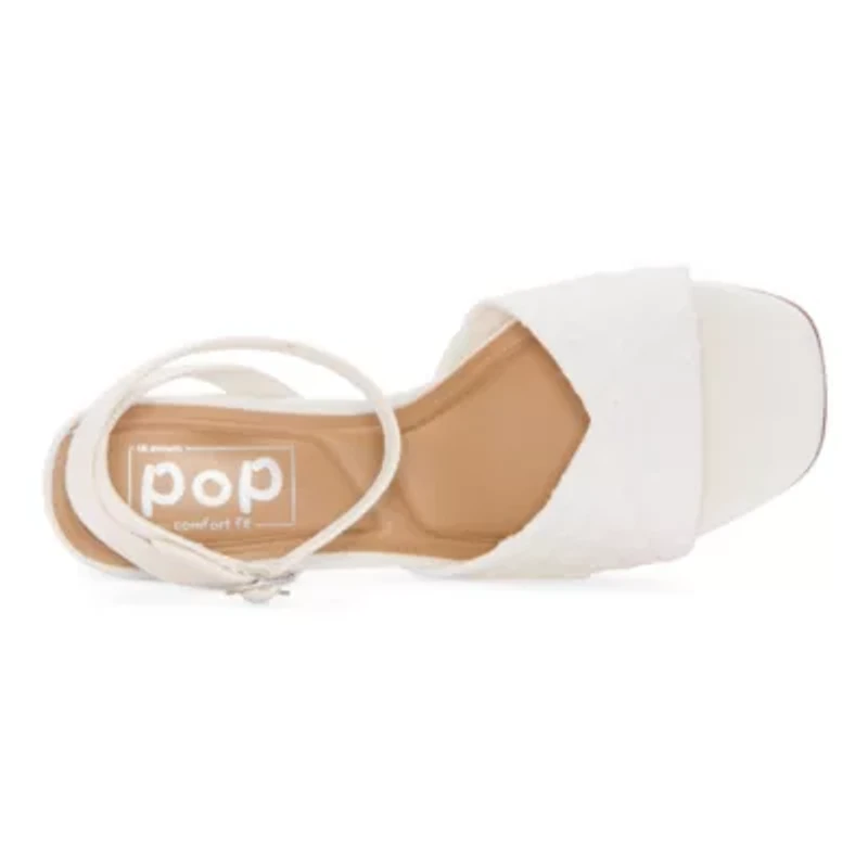 Pop Womens Plot Heeled Sandals
