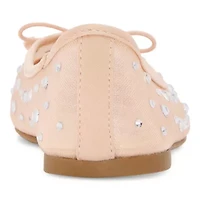 Pop Attraction Womens Cap Closed Toe Ballet Flats