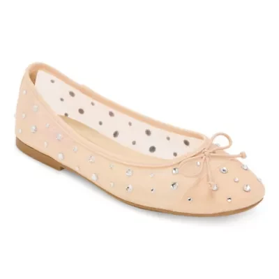 Pop Attraction Womens Cap Closed Toe Ballet Flats