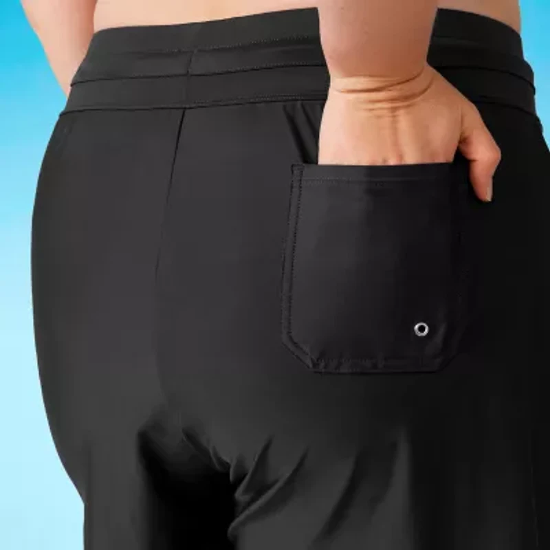 Free Country Womens Plus Swim Shorts