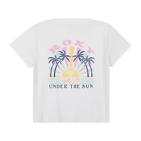 Roxy Big Kid Girls Crew Neck Short Sleeve Regular Fit Graphic T-Shirt