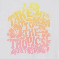 Roxy Big Kid Girls Crew Neck Short Sleeve Oversized Graphic T-Shirt