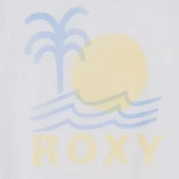 Roxy Big Kid Girls Crew Neck Short Sleeve Oversized Graphic T-Shirt