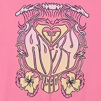 Roxy Big Kid Girls Crew Neck Short Sleeve Oversized Graphic T-Shirt