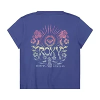 Roxy Big Kid Girls Crew Neck Short Sleeve Oversized Graphic T-Shirt