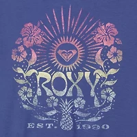 Roxy Big Kid Girls Crew Neck Short Sleeve Oversized Graphic T-Shirt