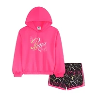 PUMA Big Kid Girls 2-pc. Short Set