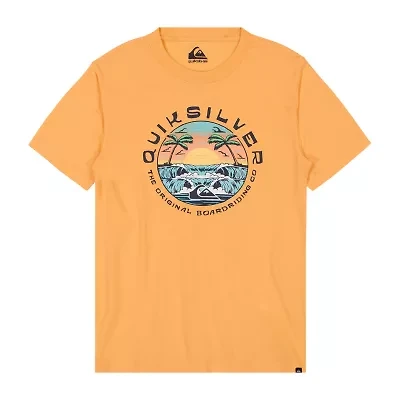 Quiksilver Big Kid Boys Crew Neck Short Sleeve Regular Fit Graphic T-Shirt