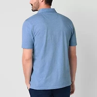 St. John's Bay Sueded Jersey Mens Slim Fit Short Sleeve Polo Shirt