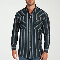 Ely Cattleman Stripe Mens Long Sleeve Western Shirt