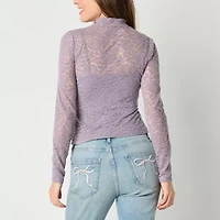 Arizona Lace Womens Long Sleeve Juniors T-Shirt
