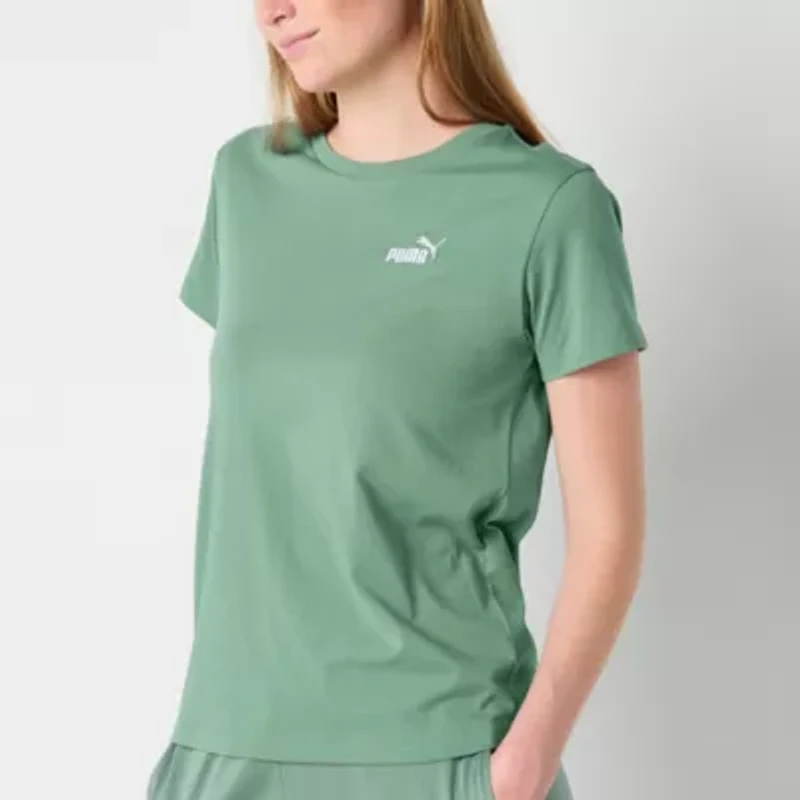 PUMA Womens Crew Neck Short Sleeve Active T-Shirt