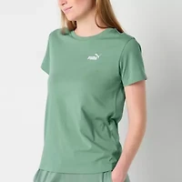 PUMA Womens Crew Neck Short Sleeve Active T-Shirt