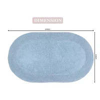 Home Weavers Inc Double Ruffle Quick Dry 24X40 Inch Bath Rug