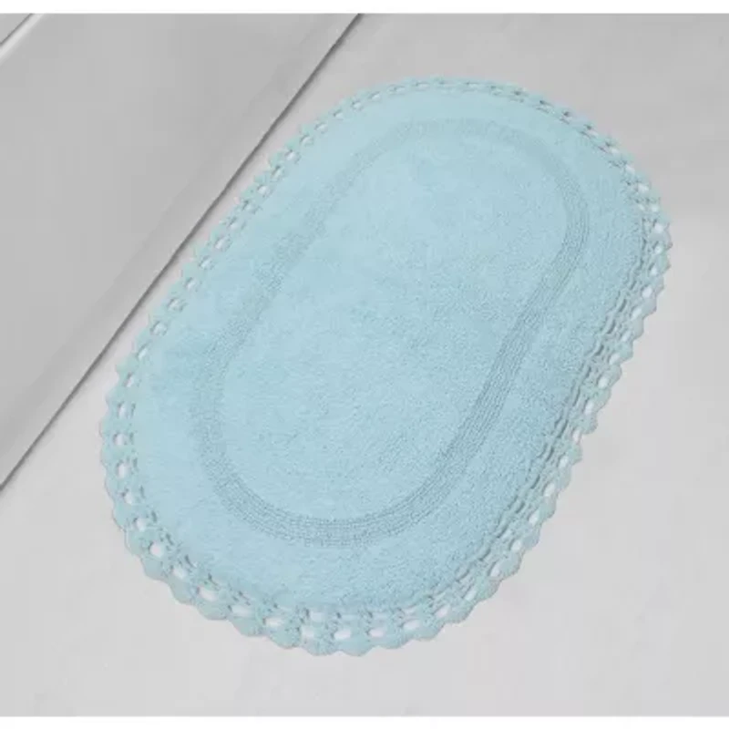 Home Weavers Inc Hampton Crochet Reversible 24X40 Inch Bath Rug