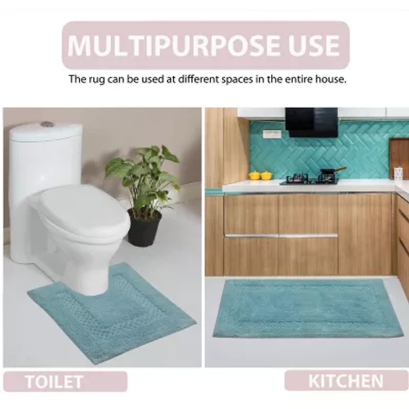 Home Weavers Inc Classy Quick Dry 17X24 Inch Bath Rug