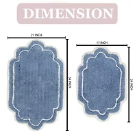 Home Weavers Inc Allure -pc. Quick Dry Bath Rug Set