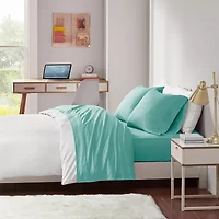 Intelligent Design Cotton Blend Jersey Knit Deep Pocket Sheet Set