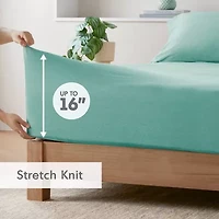 Intelligent Design Cotton Blend Jersey Knit Deep Pocket Sheet Set