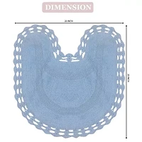 Home Weavers Inc Hampton Crochet Reversible 20X20 Inch Bath Rug