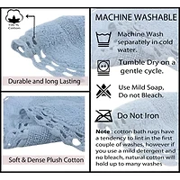 Home Weavers Inc Hampton Crochet Reversible 20X20 Inch Bath Rug