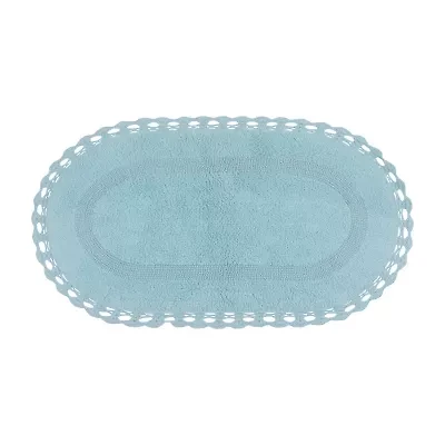 Home Weavers Inc Hampton Crochet Reversible 21X34 Inch Bath Rug
