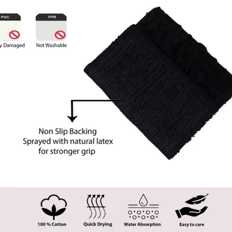 Home Weavers Inc Bellflower -pc. Quick Dry Bath Rug Set