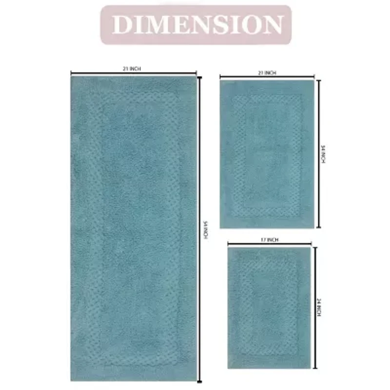 Home Weavers Inc Classy 3-pc. Quick Dry Bath Rug Set