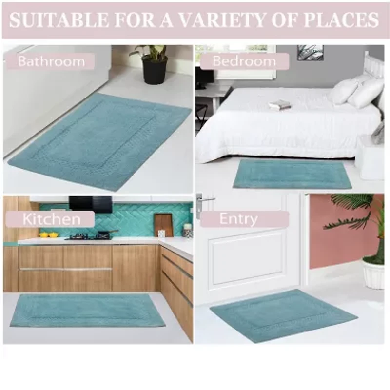 Home Weavers Inc Classy 3-pc. Quick Dry Bath Rug Set