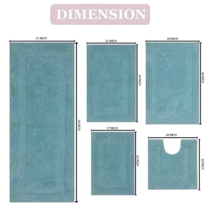 Home Weavers Inc Classy 5-pc. Quick Dry Bath Rug Set