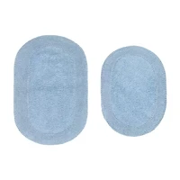 Home Weavers Inc Double Ruffle 2-pc. Quick Dry Bath Rug Set