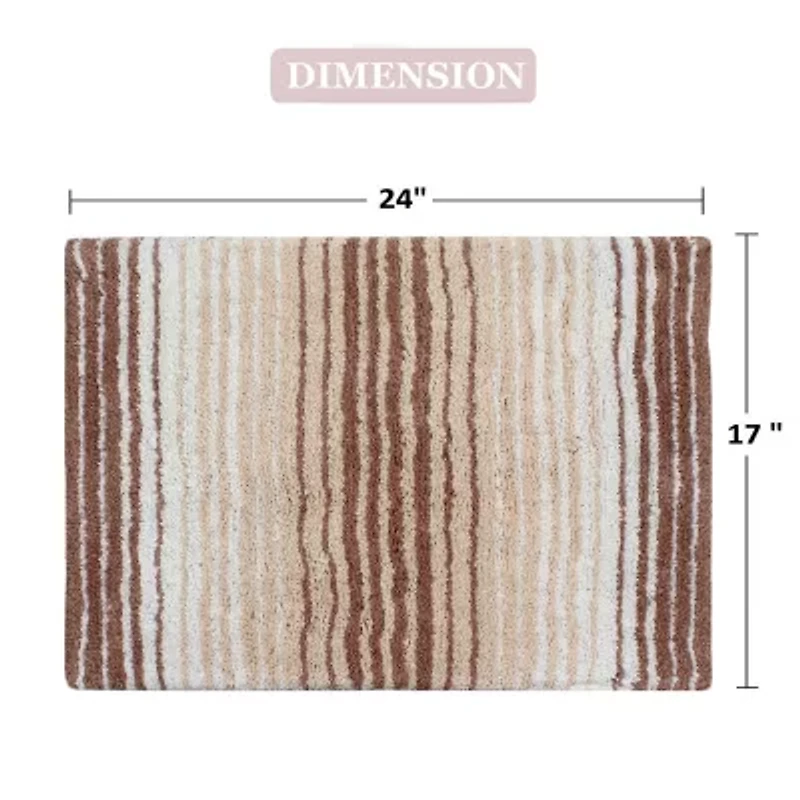 Home Weavers Inc Gradation Quick Dry 17X24 Inch Bath Rug