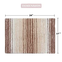 Home Weavers Inc Gradation Quick Dry 17X24 Inch Bath Rug