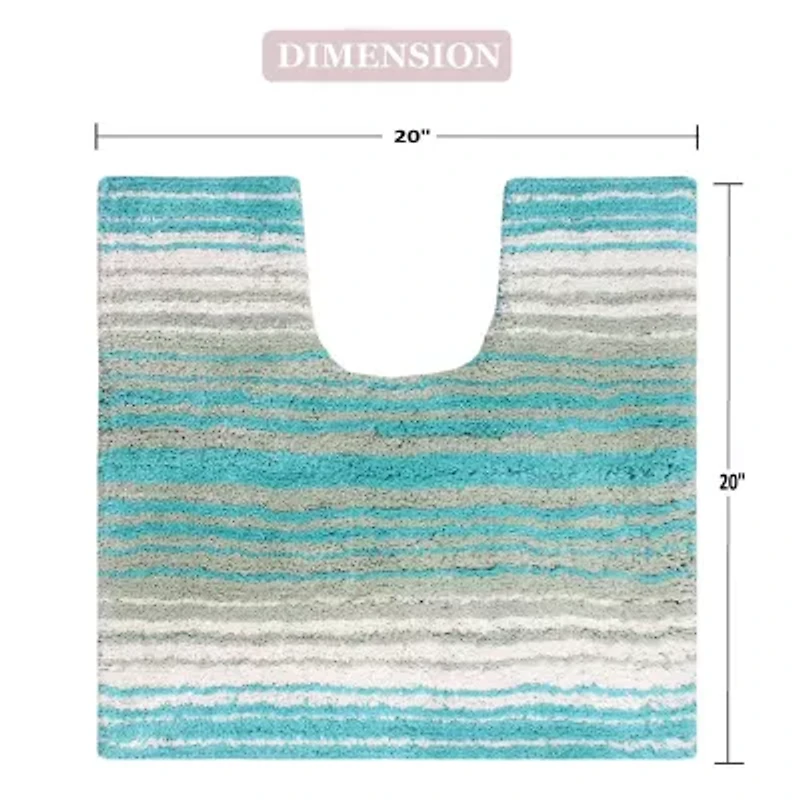 Home Weavers Inc Gradation Quick Dry 20X20 Inch Bath Rug