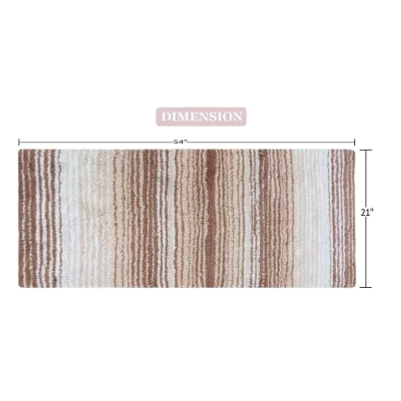 Home Weavers Inc Gradation Quick Dry 21X54 Inch Bath Rug