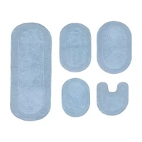 Home Weavers Inc Double Ruffle 5-pc. Quick Dry Bath Rug Set