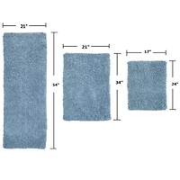 Home Weavers Inc Fantasia 3-pc. Quick Dry Bath Rug Set