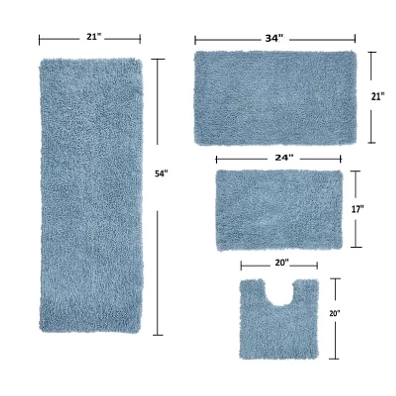 Home Weavers Inc Fantasia Quick Dry Bath Rug
