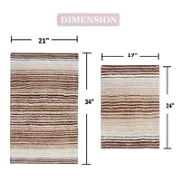 Home Weavers Inc Gradiation Quick Dry Bath Rug