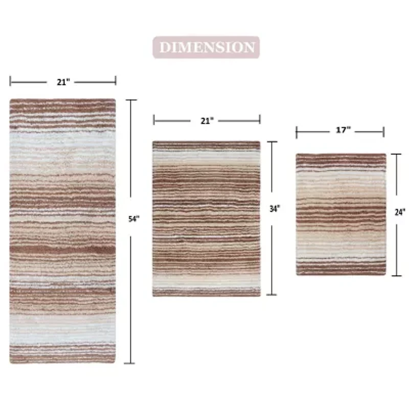 Home Weavers Inc Gradiation Quick Dry Bath Rug