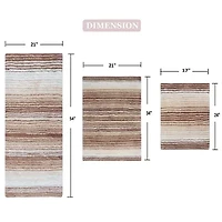 Home Weavers Inc Gradiation Quick Dry Bath Rug