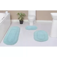Home Weavers Inc Hampton Crochet Reversible Bath Rug