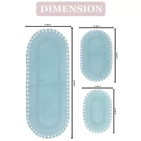 Home Weavers Inc Hampton Crochet Reversible Bath Rug